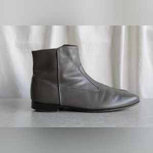 Vintage 1970s Men’s Dexter Grey Leather Ankle Boots Size 10 1/2 10.5